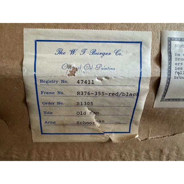 Mid 20th Century Franz Schoorman Oil Painting for W. T. Burger Co. For Sale - Image 17 of 17