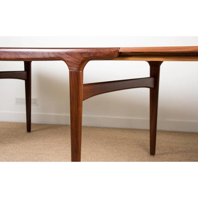 Large Danish Teak Extendable Dining Table by Johannes Andersen for Uldum Mobelfabrik, 1960s For Sale - Image 3 of 13