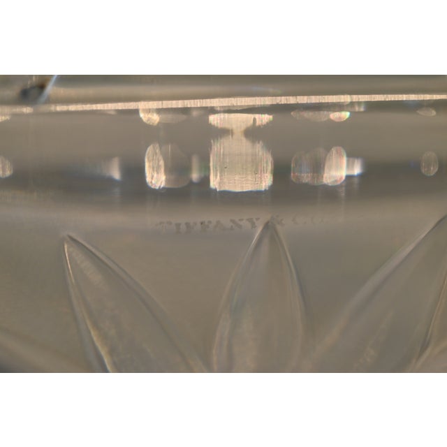Transparent 1980s Tiffany & Co Crystal Decanter Set - Sybil Pattern With Rare Sniffers - Set of 3 For Sale - Image 8 of 8