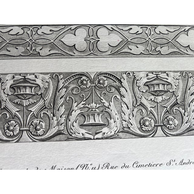 Late 19th Century Late 19th Century French Decorative Door Crowning Illustration by Nicolas Xavier Willemin For Sale - Image 5 of 7