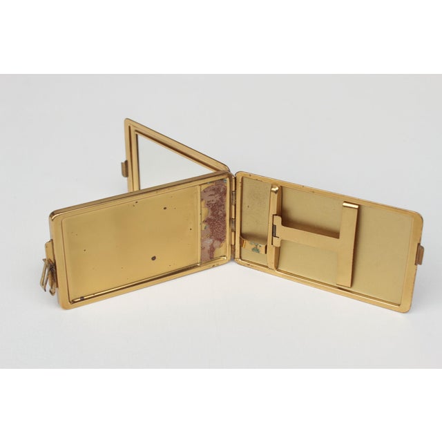 Blue Art Deco Minaudière in Blue Marbled Finish, 1930s For Sale - Image 8 of 10