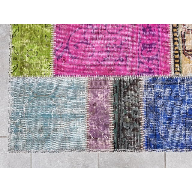 Turkish Mid 20th Century Bohemian Anatolian Wool Runner Rug For Sale - Image 3 of 10