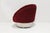 Leave as is or let us reupholster for you. Vladimir Kagan Ellipse lounge chair in red velvet, polished steel base and...