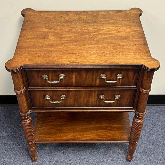 Ethan Allen Ethan Allen Mahogany Melville Nightstand For Sale - Image 4 of 11