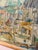 Vintage Boat Harbor Marina Painting Helen Silesky 1959 For Sale - Image 4 of 12