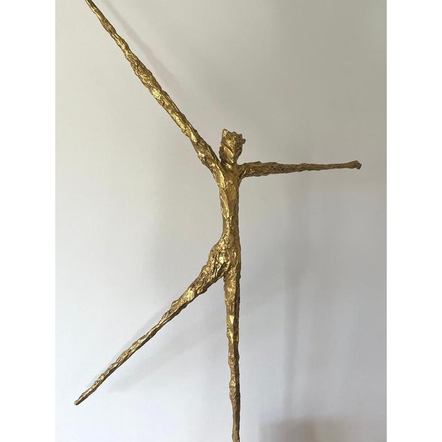 Gold Félix Agostini, Original Sculpture Dancer, 1960s For Sale - Image 8 of 15