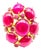 Bochic "Orient" Vintage African Multi Ruby Ring Set In 18K Yellow Gold & Silver For Sale
