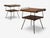 Mid-Century Modern Tony Paul Style, Lacquered Iron, Walnut, Side Tables, Usa, 1960s For Sale - Image 3 of 11