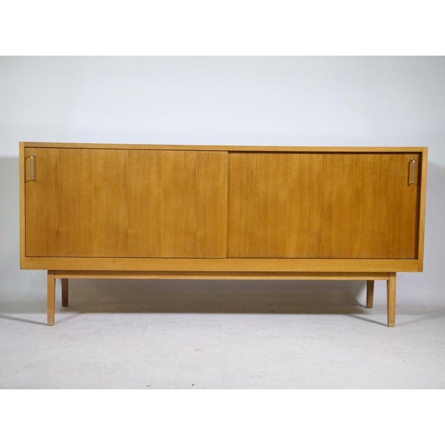 Scandinavian Sliding Door Sideboard, 1960s For Sale - Image 13 of 13