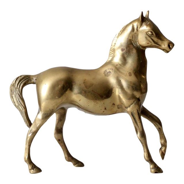 Mid-Century Brass Horse For Sale