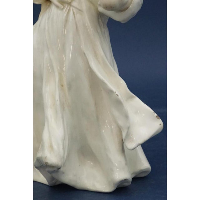 Art Nouveau Ceramic Figurine of Little Girl with Hat and Large Basket by Lefont for Goldscheider, Vienna, Austria, Late 1800s For Sale - Image 18 of 18