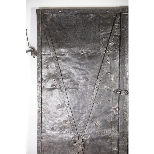 Antique Iron Clad Double Doors, 1780s For Sale - Image 17 of 18