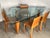 1 Cassina Isao Hosoe Oskar 705 Scalene Triangular Glass Top With 4 Mario Bellini Leather Chairs For Sale - Image 11 of 12