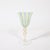 Set of 8 Hand-Blown Murano Latticino Blue & Chartreuse Wine Glasses W/ 24k Gold For Sale - Image 11 of 18