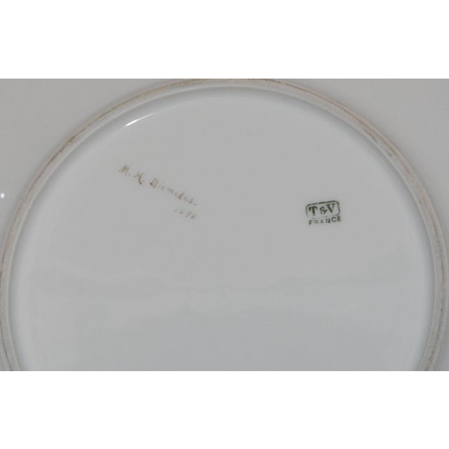 Limoges T & V French Plates With Seashell Paintings by m.h. Dismukes in 1898 For Sale In Nashville - Image 6 of 8