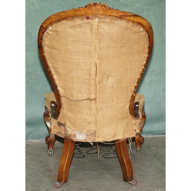 Antique Victorian Medallion Back Chair For Sale - Image 11 of 17