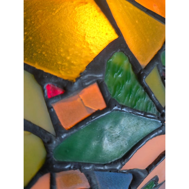1910s Salem Brothers Leaded Glass Tiffany Style Lamp For Sale - Image 12 of 14