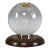 Italian Mid-Century Modern Murano Glass Spherical Globe Table Lamp, 1970s For Sale