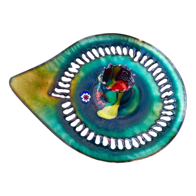 Vintage Enameled Copper Bowl by Gio Ponti, 1960 For Sale