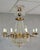 Hot air balloon or basket chandelier, Louis XV style, circa 1900 Bronze and brass structure with 8 lights Glass pendants...
