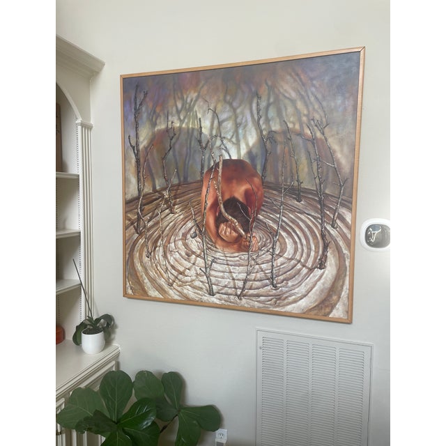 Large Signed Original Oil Painting by Jack Thursby | Statement Wall Art | Unique Fine Art for Home or Office For Sale - Image 16 of 16