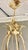 Original retail $5287, neoclassical Myran Allan Luxury Lighting Italian Sand and Gold Leaf Finished Iron Chandelier,...