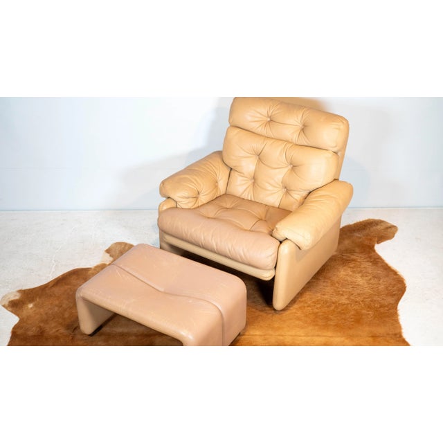 1960s Vintage Afra & Tobia Scarpa Coronado Lounge Chair and Ottoman for C&b Italia, 1960s For Sale - Image 5 of 18