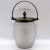 Early 20th Century Early 20th Century English Silverplate Mounted Frosted Glass Biscuit Barrel For Sale - Image 5 of 10