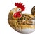 1980s Vintage Neiman Marcus Made in Italy Hand Painted Rooster Soup Tureen For Sale - Image 5 of 8