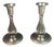 Art Deco Pewter Candlesticks by Sylvia Stave, 1940s, Set of 2 For Sale