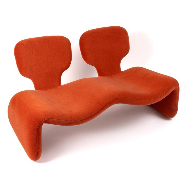 Djinn 2-Seater Bench attributed to Olivier Mourgue for Airborne, 1965 For Sale - Image 3 of 6