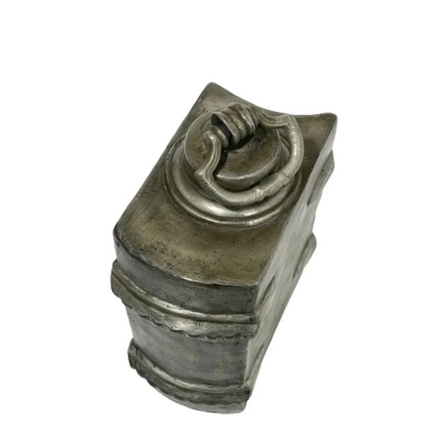 German Pewter Decanter in the Shape of a Book For Sale - Image 5 of 9