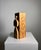 Playful and Sculptural 3D pine puzzle "The Linné Family" by Swedish artist Gunnar Kanevad, 1970s. This piece has an...