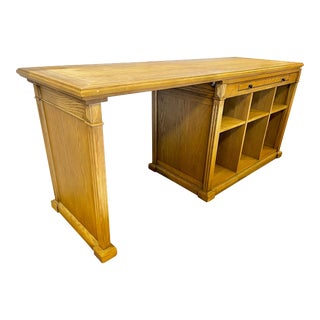 Restoration Hardware Reclaimed Oak Desk For Sale