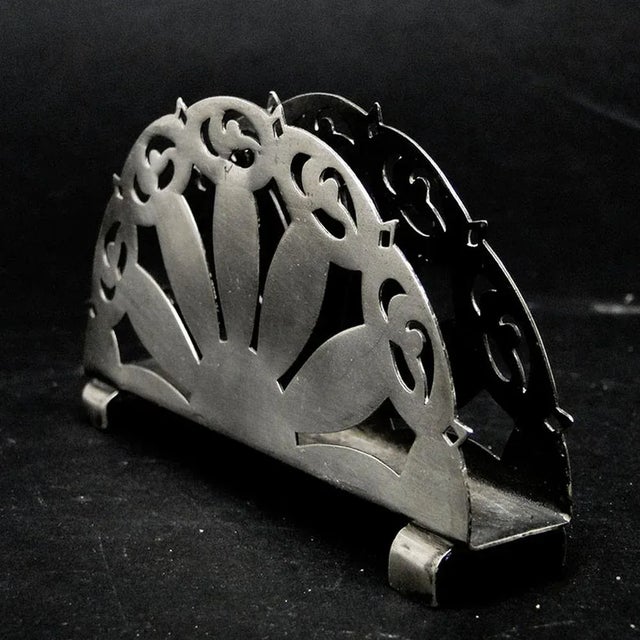 Art Deco Napkin Holder by Wws, Poland, 1950s For Sale - Image 4 of 7