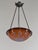 1920s French Art Deco Pendant Light by Le Verre Francais Schneider - 1925 Cameo Chandelier France For Sale - Image 5 of 15