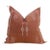 Terracotta Vertical Cactus Silk Moroccan Pillow For Sale
