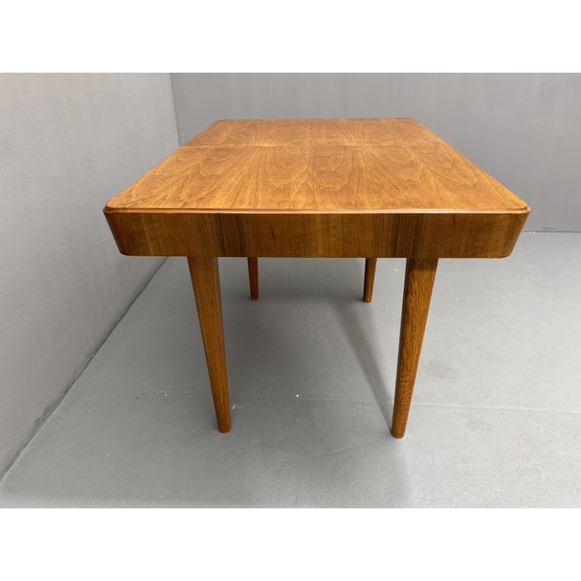 Walnut Adjustable Dining Table from Setona, Former Czechoslovakia, 1950s For Sale - Image 15 of 18