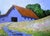 Santa Cruz Barn 16x20 Art Lynne French California Farm Landscape Painting O/C For Sale - Image 4 of 6