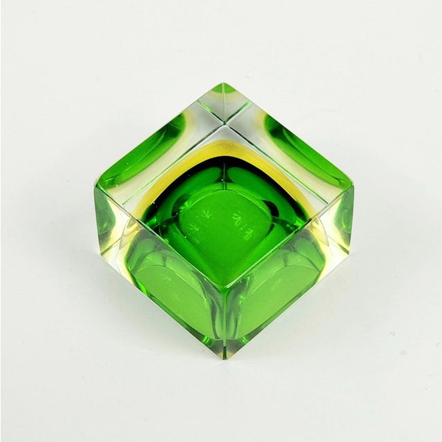 Glass Mid Century Sommerso Murano Glass Catchall by Flavio Poli for Seguso Vetri D'Arte, Italy, 1970s For Sale - Image 7 of 7