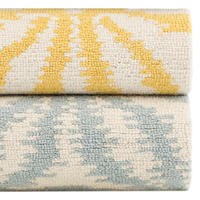 Dash & Albert Dash & Albert by Annie Selke Aster Sky Micro Hooked Wool Rug, 5' x 8' For Sale - Image 4 of 5