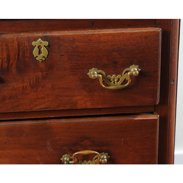 Mid 18th Century Georgian Chest With Bracket Feet and Unusual Drawer Arrangement For Sale - Image 11 of 11