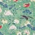 Sample- Schumacher Lotus Garden Fabric in Jade For Sale