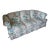 Rare Vintage Floral Couch With Trapunto Embroidery From 1990s For Sale