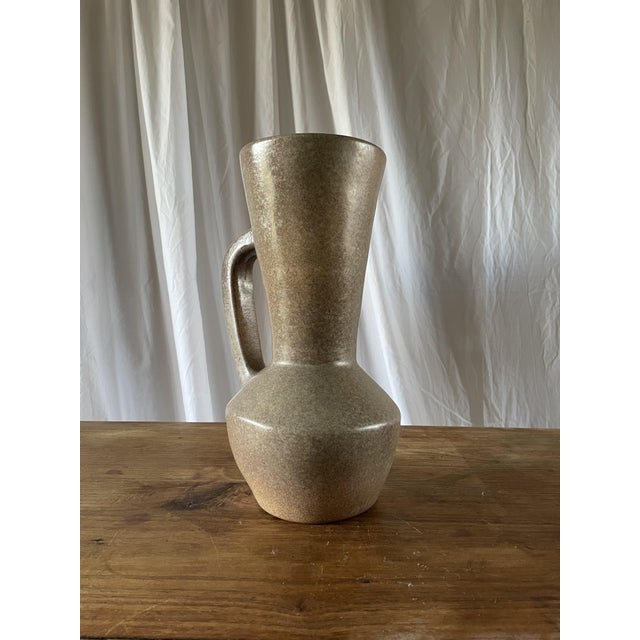 Very large glazed ceramic vase by the painter and ceramicist Max Idlas. Signed and numbered. Modernist style, 1950s/60s....