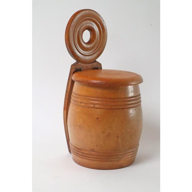 Beautiful hanging salt box from the 19th century. The two are made out of wood, rich in colour and patination, They can be...
