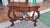 Brown Italian Console Table with Lyre Legs For Sale - Image 8 of 8
