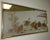 1990s Vintage Oriental Asian Hollywood Regency Wall Mirror W Etched Gold Crane Birds For Sale - Image 5 of 13