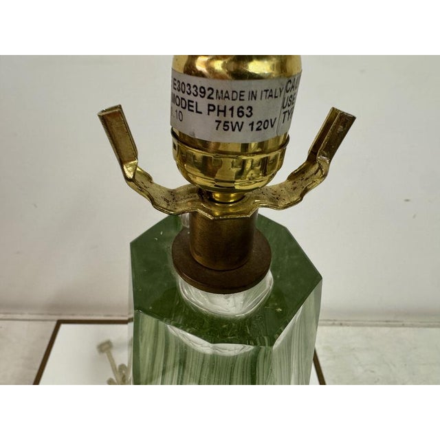 Murano Glass Diamond Table Lamp by Thomas Pheasant for Baker Furniture For Sale - Image 5 of 9