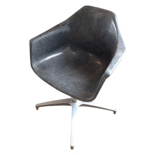 Mid-Century Eames Style Fiberglass Armchair For Sale